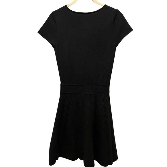 Women's XSmall Theory Black V-Neck Knitted Dress - Picture 1 of 10